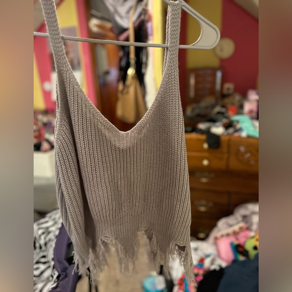 Sweater tank top